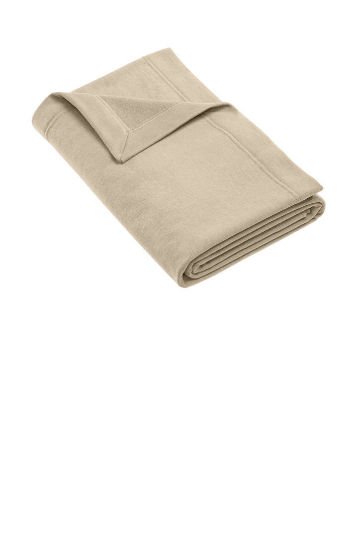 Rear View of Sand Gildan Heavy Blend Fleece Stadium Blanket 18900