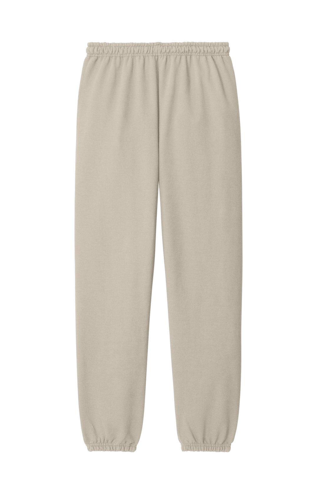 Rear View of Sand Gildan Heavy Blend Sweatpant. 18200