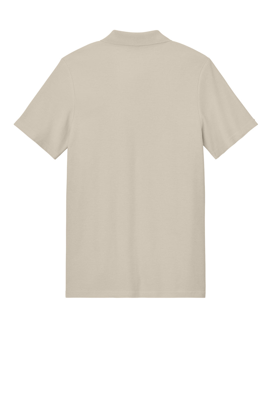 Rear View of Sand Gildan Softstyle Pique Polo 64800