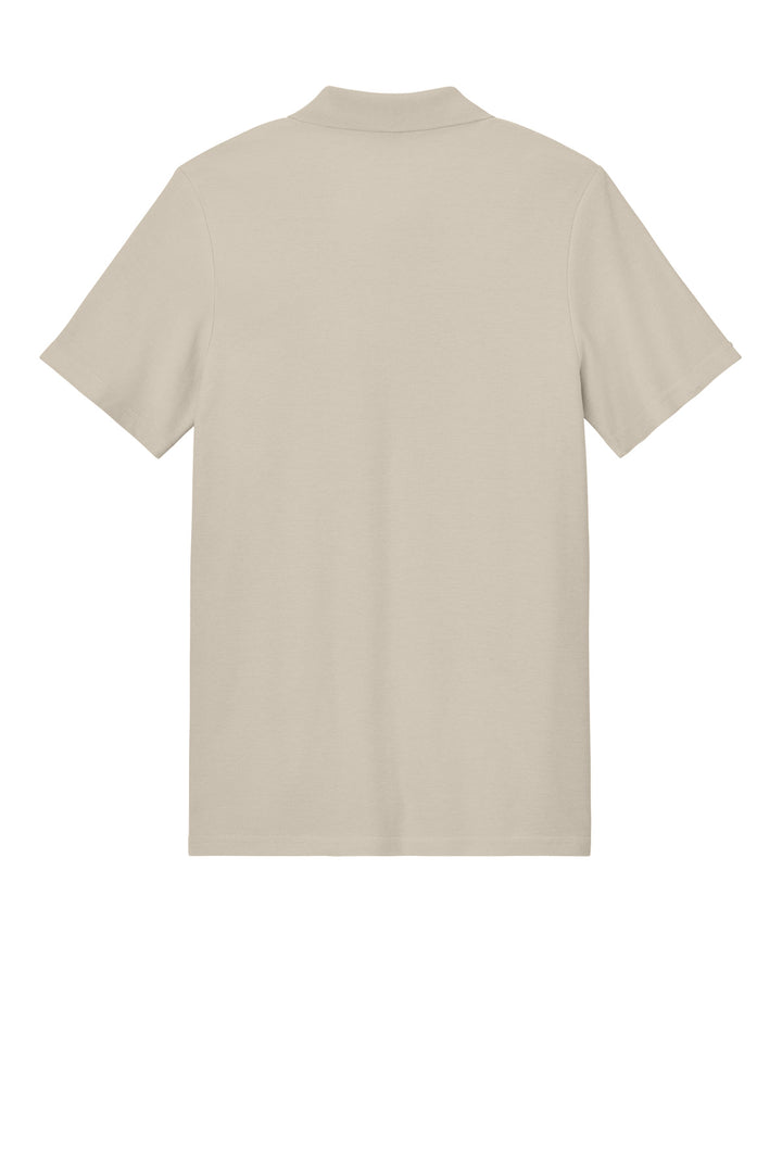 Rear View of Sand Gildan Softstyle Pique Polo 64800