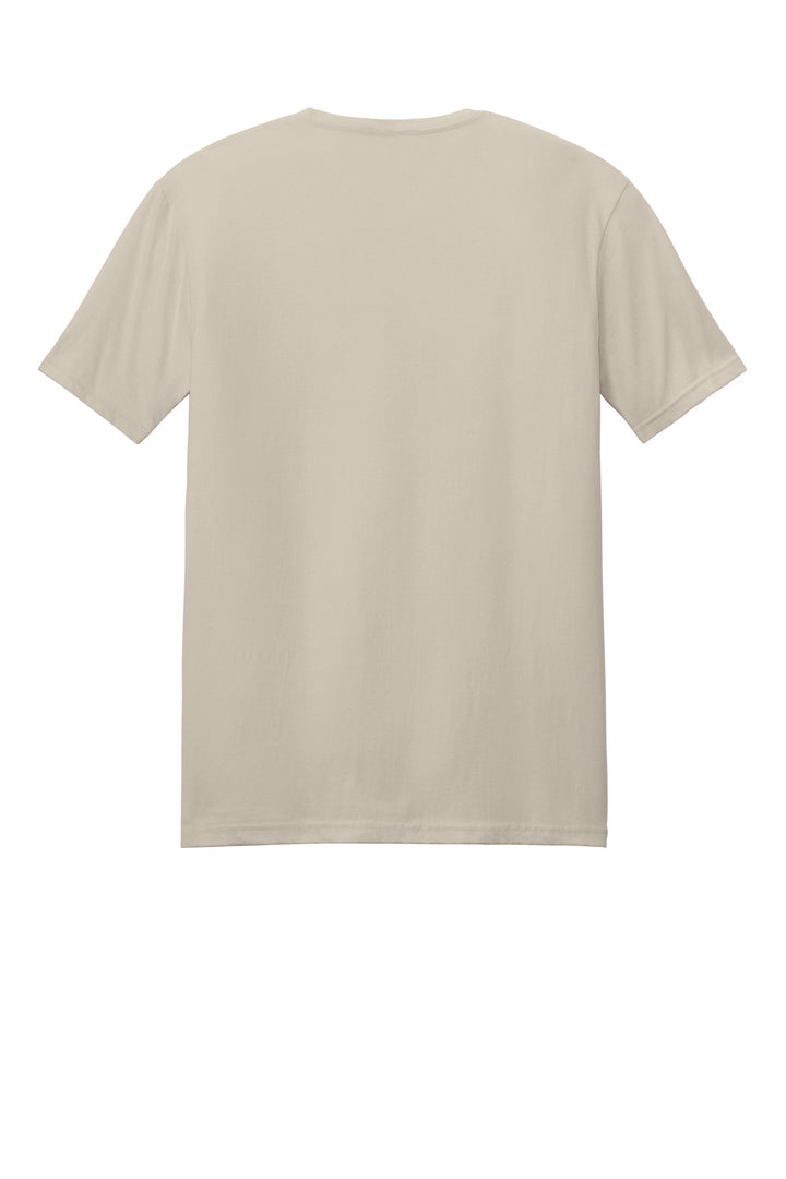 Rear View of Sand Gildan Softstyle T-Shirt. 64000