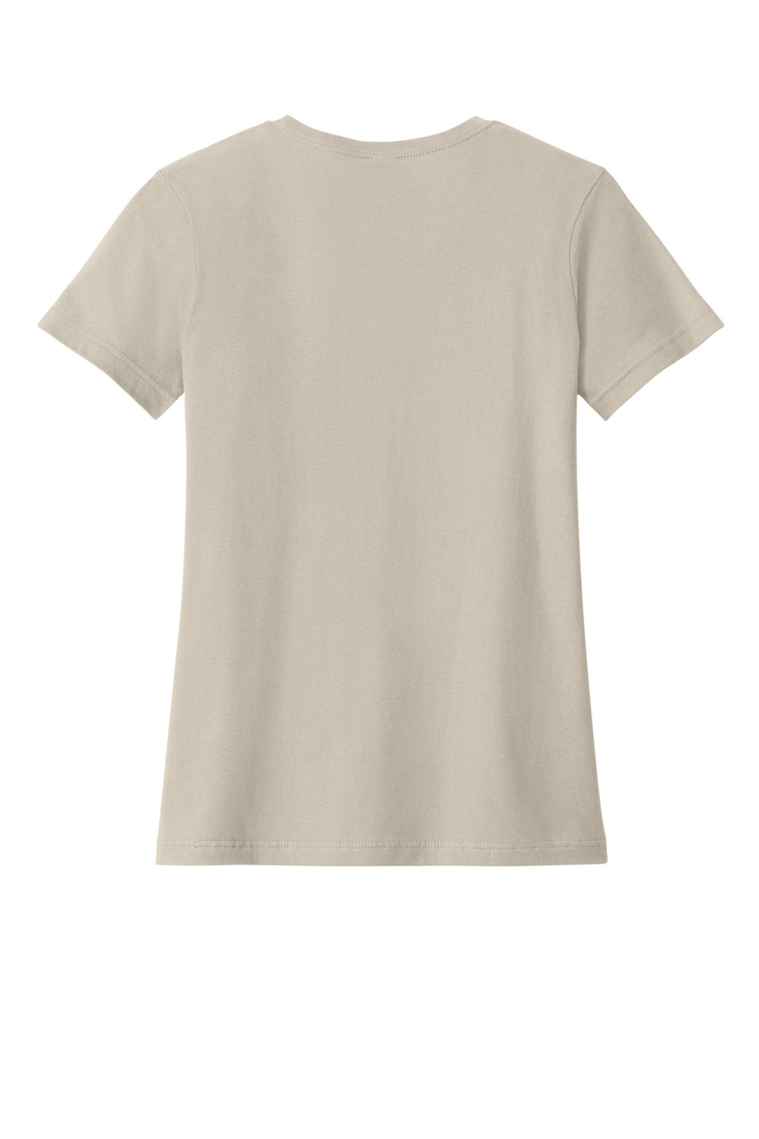 Rear View of Sand Gildan Softstyle Women's T-Shirt. 64000L