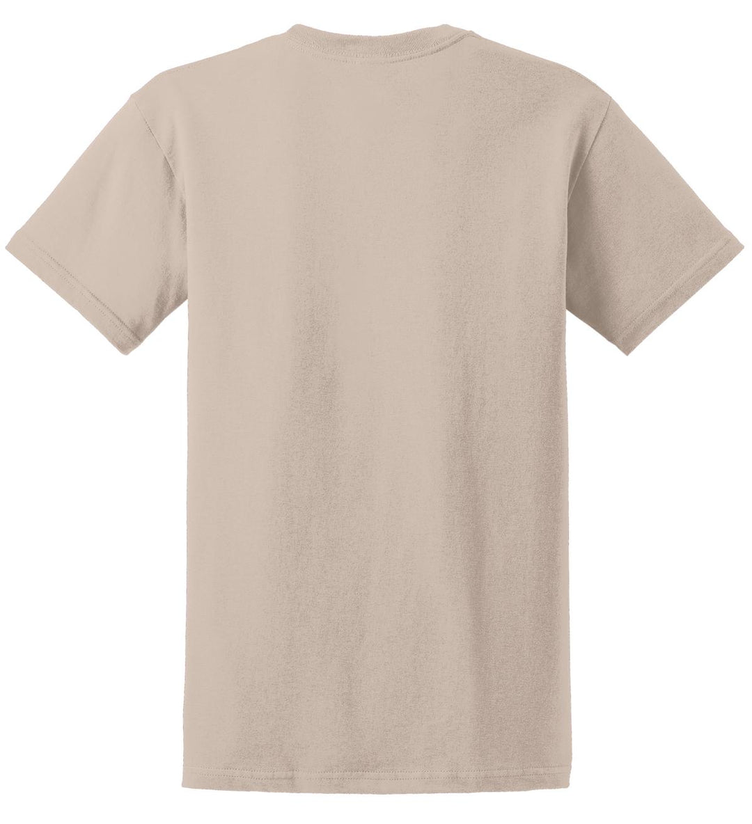 Rear View of Sand Gildan - Ultra Cotton 100% US Cotton T-Shirt. 2000