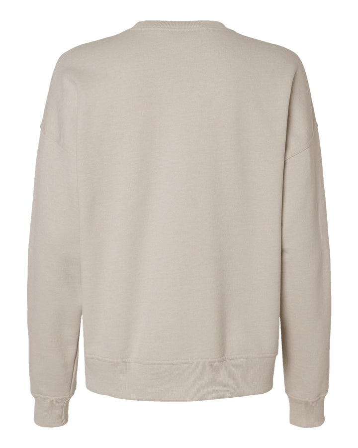 Rear View of Sand Powerblend® Women's Crewneck Sweatshirt - S650