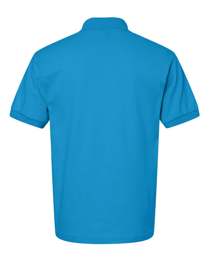 Rear View of Sapphire DryBlend® Jersey Polo - 8800
