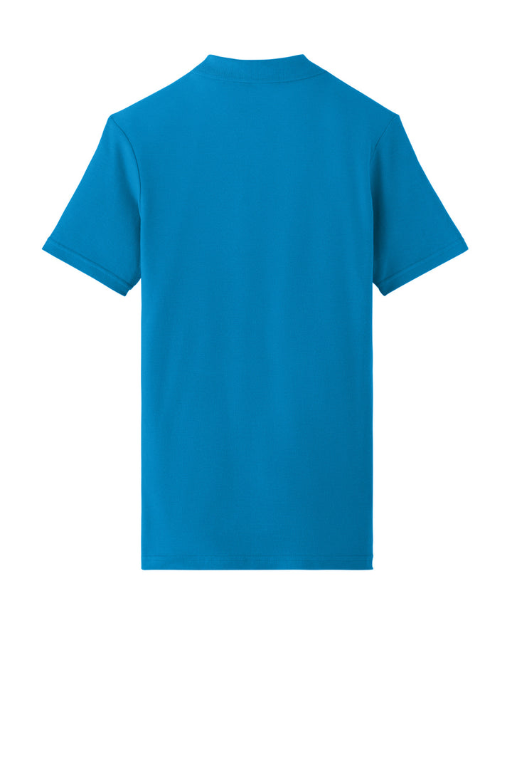 Rear View of Sapphire Gildan Softstyle Women's Pique Polo 64800L