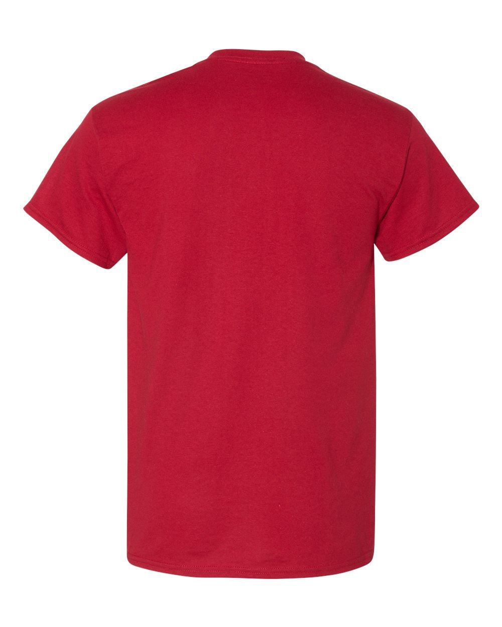 Rear View of Scarlet Red DryBlend® T-Shirt - 8000