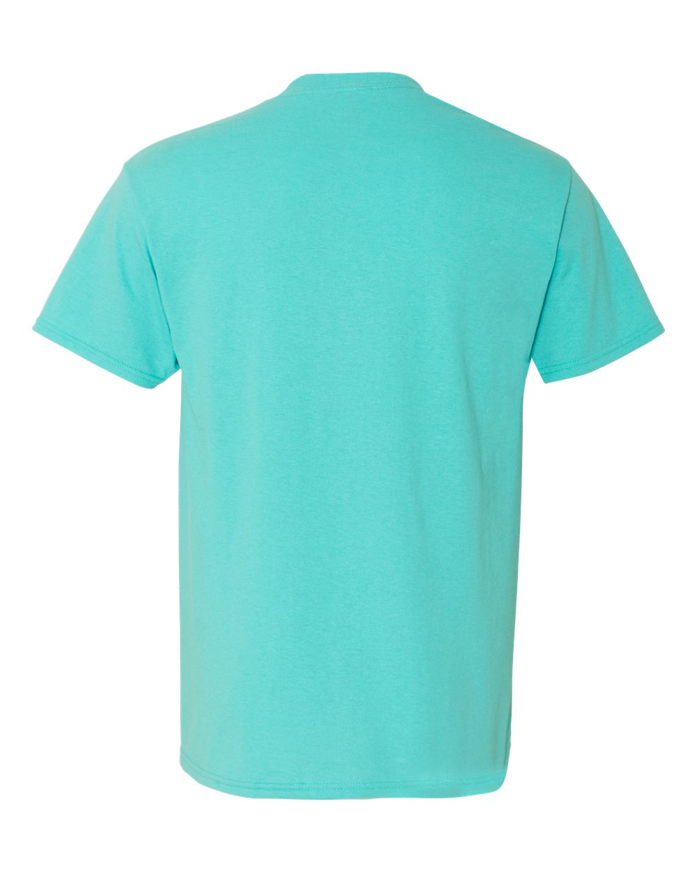 Rear View of Scuba Blue Dri-Power® 50/50 T-Shirt - 29MR