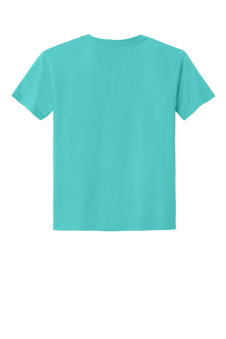 Rear View of ScubaBlue Jerzees Classics Youth Cotton T-Shirt 363Y