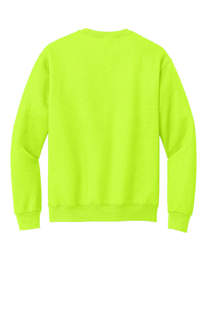 Rear View of SftyGrn Jerzees Super Sweats NuBlend - Crewneck Sweatshirt. 4662M