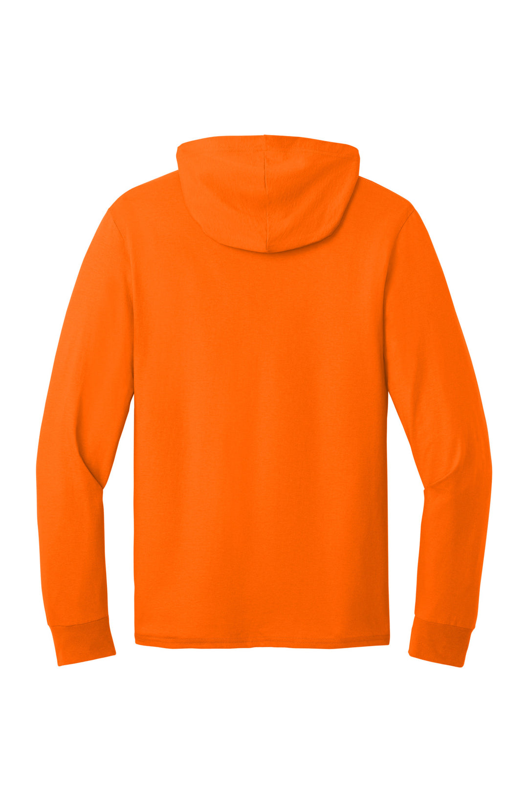 Rear View of SftyOrg Jerzees Classics Unisex Cotton Long Sleeve Hooded T-Shirt 363LH