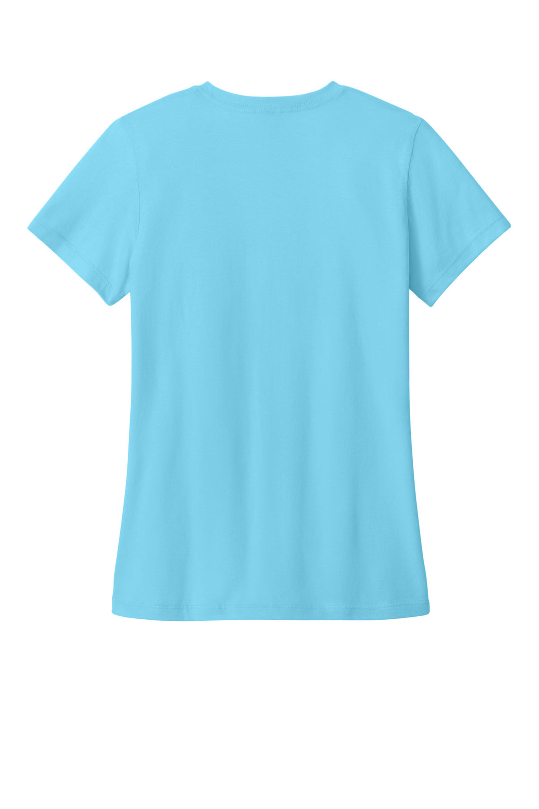 Rear View of Sky Gildan Softstyle Women's T-Shirt. 64000L