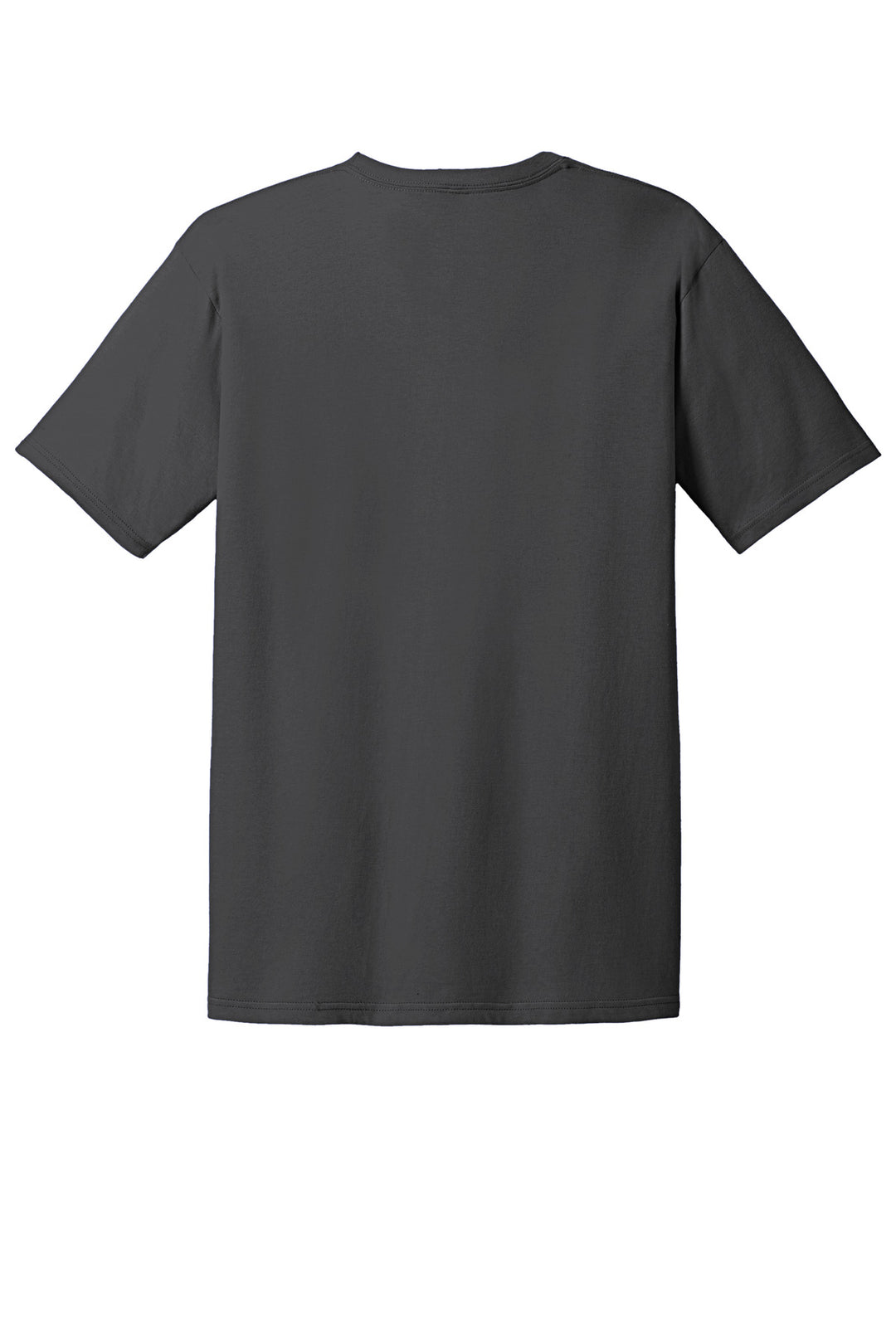 Rear View of Smoke Gildan 100% Ring Spun Cotton T-Shirt. 980