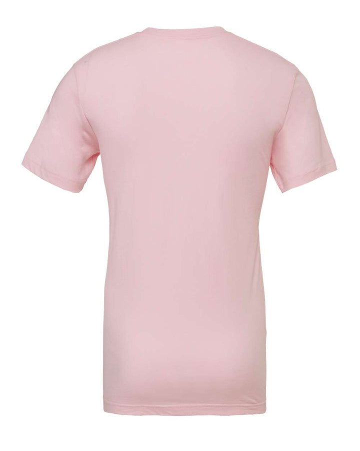 Rear View of Soft Pink Jersey Tee - 3001