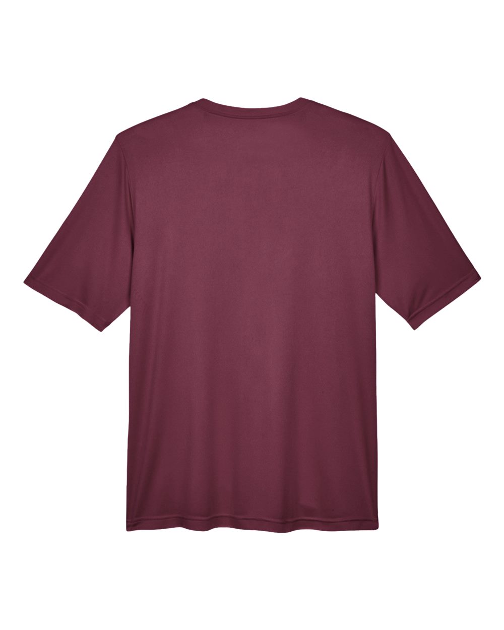 Rear View of Sport Dark Maroon Men's Zone Performance T-Shirt - TT11