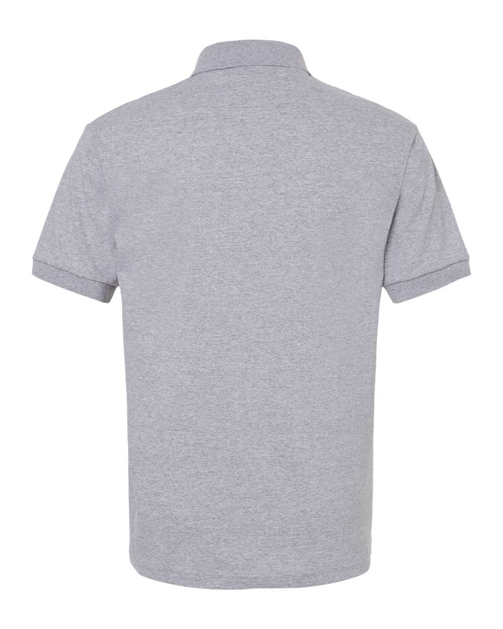 Rear View of Sport Grey DryBlend® Jersey Polo - 8800