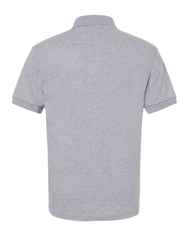 Rear View of Sport Grey DryBlend® Jersey Polo - 8800