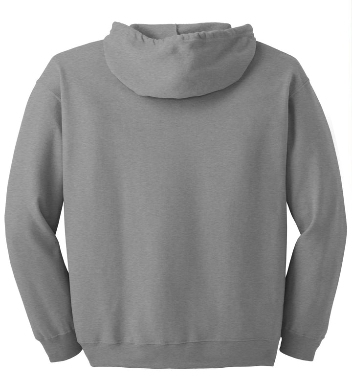 Rear View of Sport Grey Gildan - Heavy Blend Full-Zip Hooded Sweatshirt. 18600