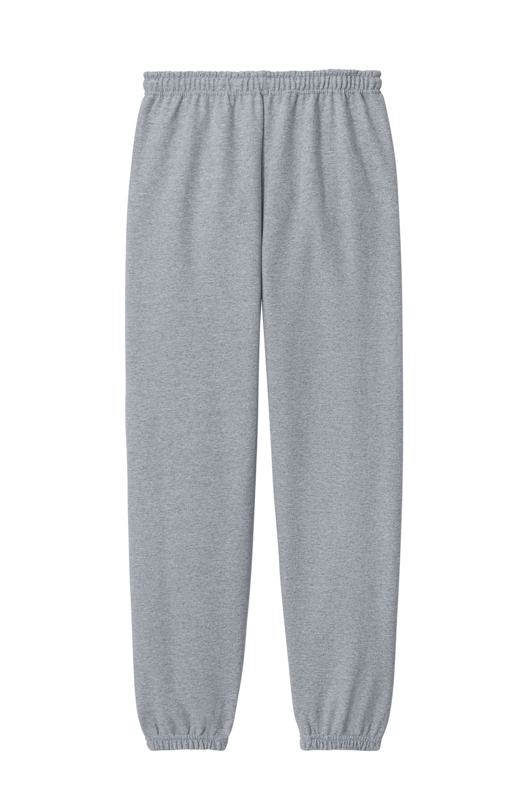 Rear View of Sport Grey Gildan Heavy Blend Sweatpant. 18200
