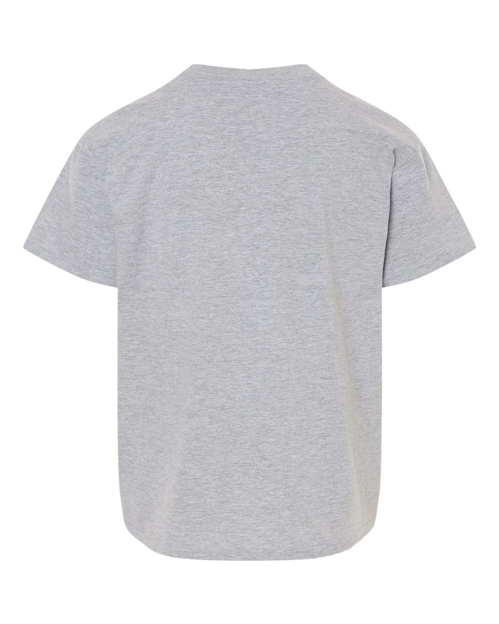 Rear View of Sport Grey Softstyle® Youth T-Shirt - 64000B