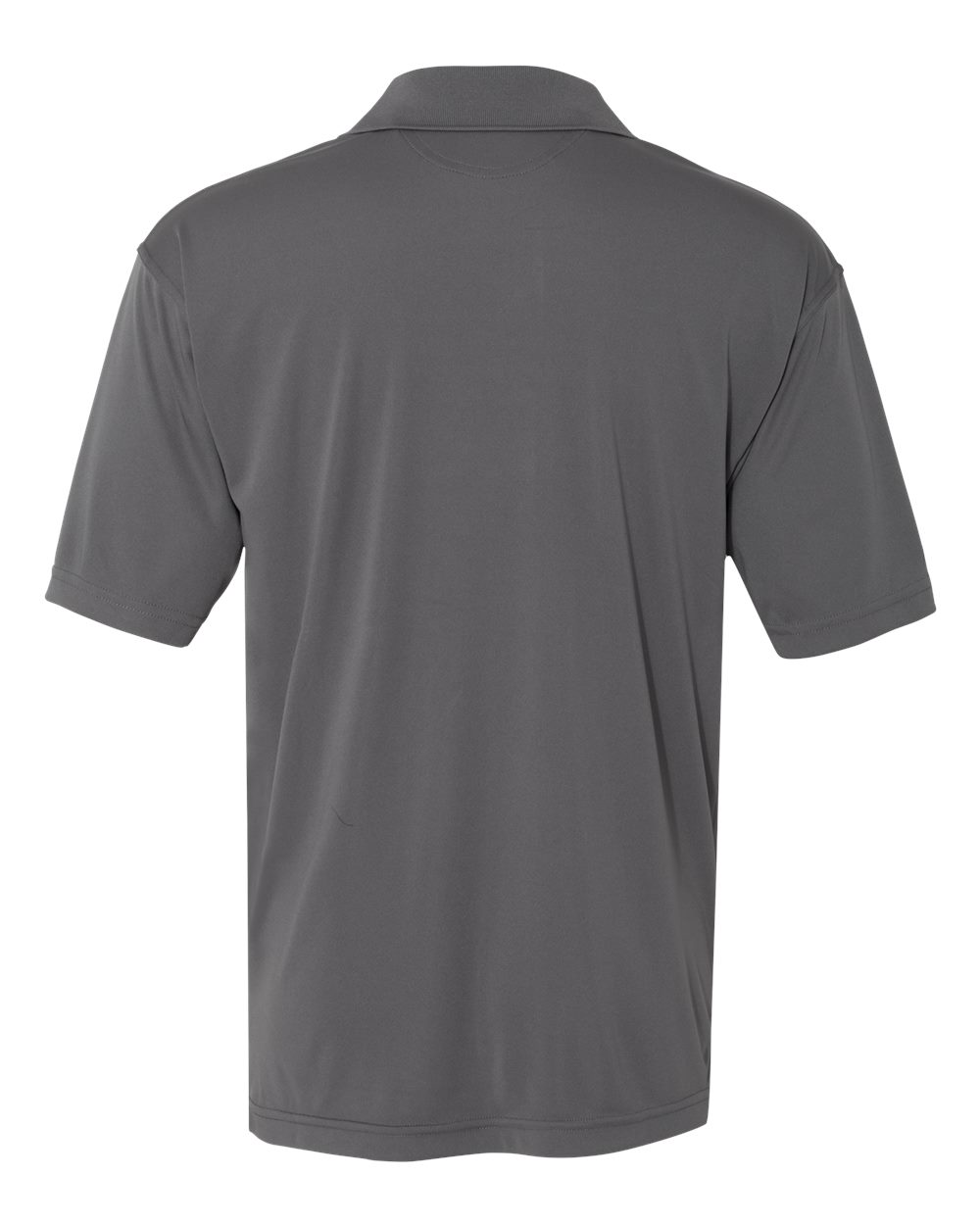 Rear View of Steel Value Polyester Polo - 0100