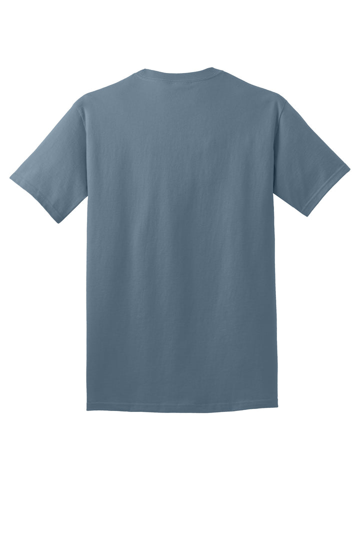 Rear View of StnwshdBl Port & Company - Core Cotton Tee. PC54