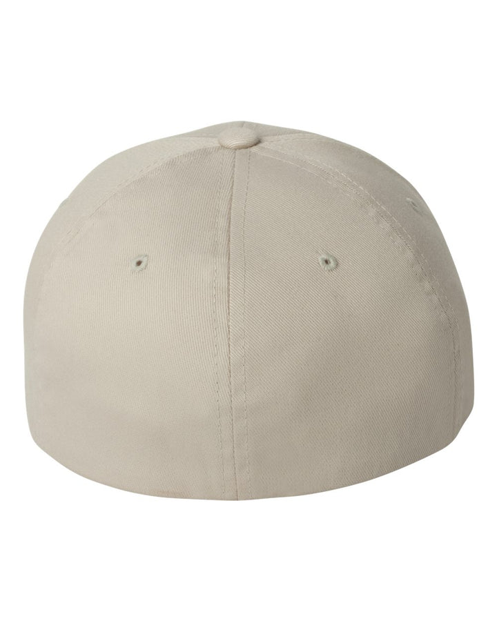 Rear View of Stone Cotton Blend Cap - 6277
