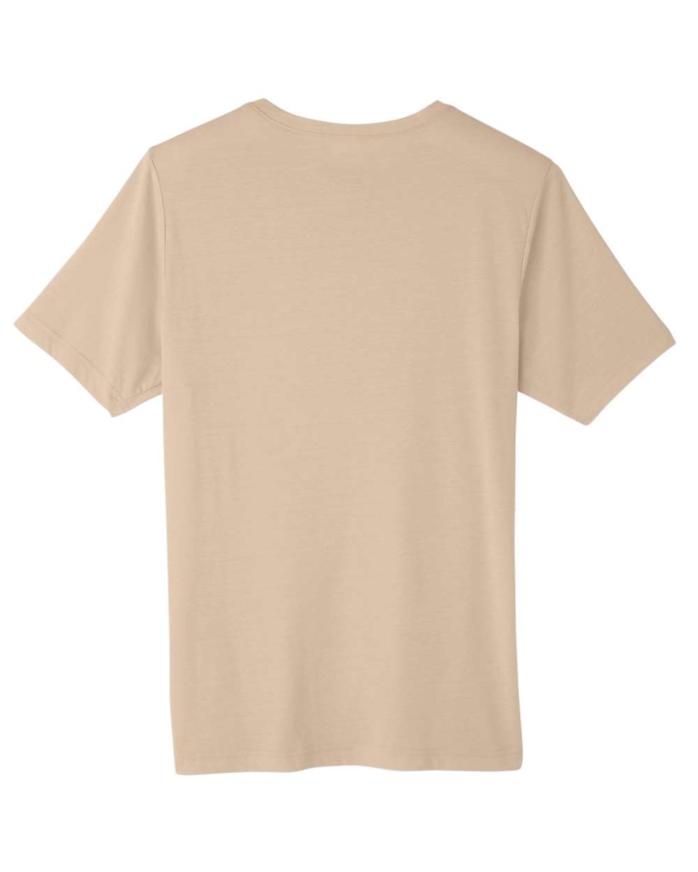Rear View of Stone Unisex Fusion ChromaSoft™ Performance T-Shirt - CE111