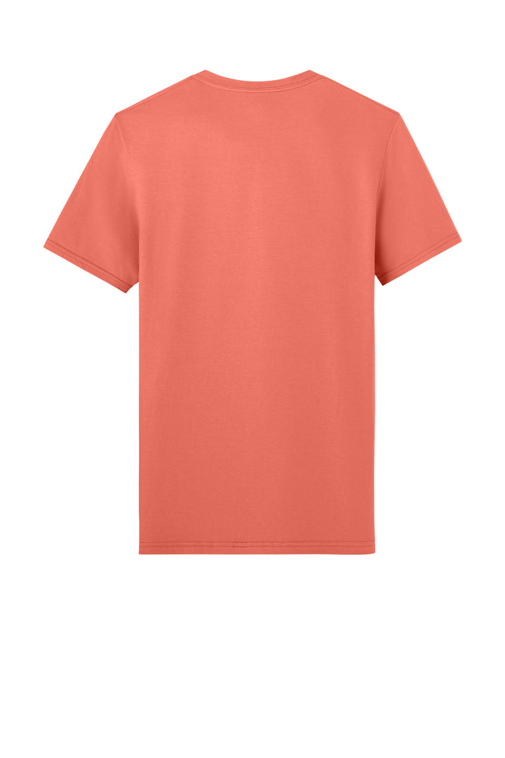 Rear View of SunsetCorl Jerzees Unisex Premium Combed Ring Spun Cotton Tee 570M