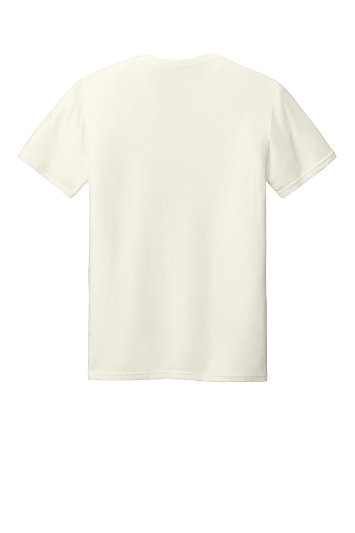 Rear View of SwtCrmHthr Jerzees Classics Unisex Cotton T-Shirt 363M