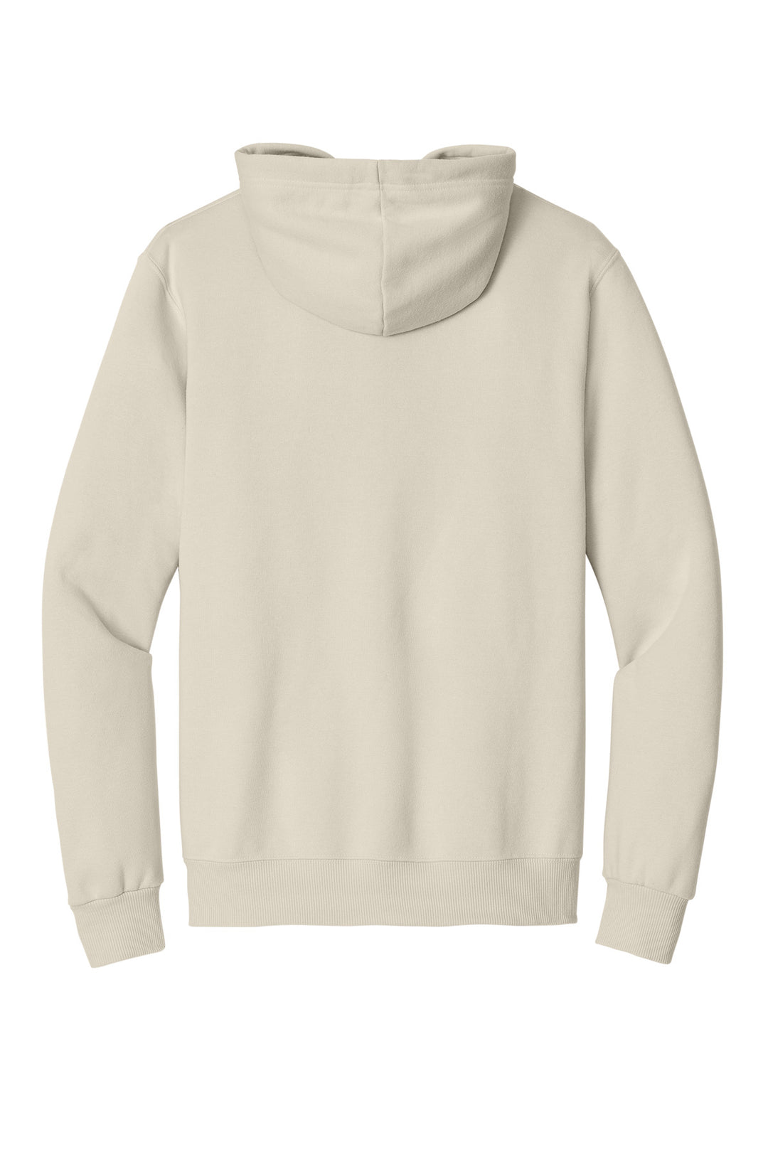 Rear View of SwtCrmHthr Jerzees Eco Premium Blend Pullover Hooded Sweatshirt 700M