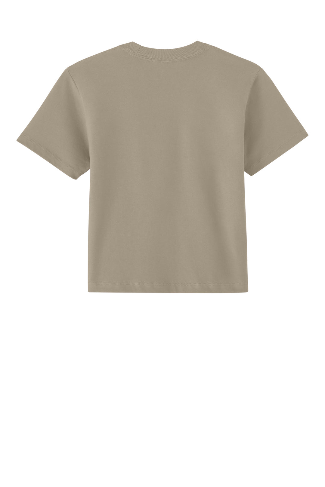 Rear View of Tan Next Level Apparel Women's Heavyweight Boxy Tee NL7610