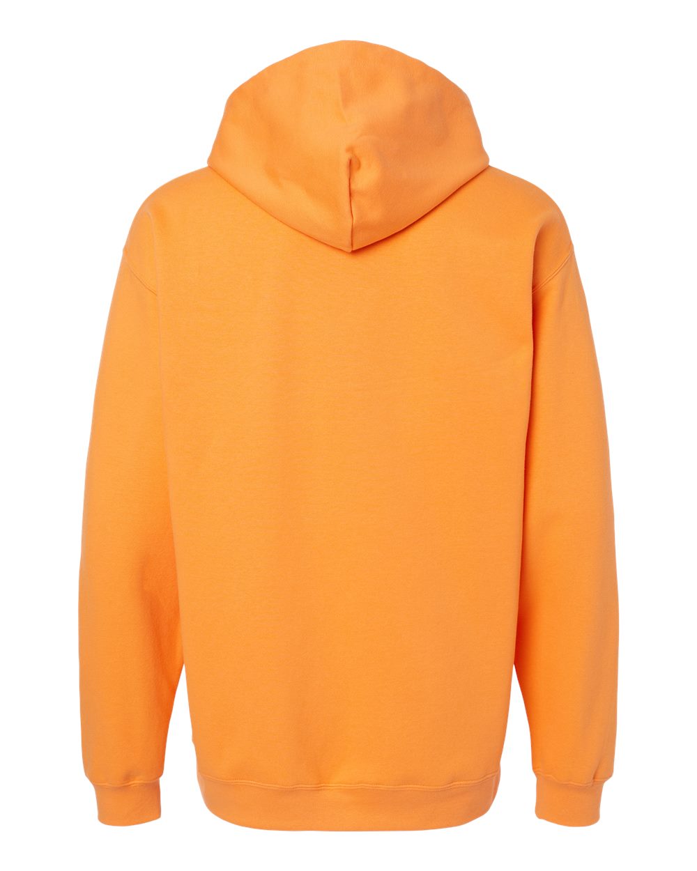 Rear View of Tangerine Softstyle® Midweight Hooded Sweatshirt - SF500
