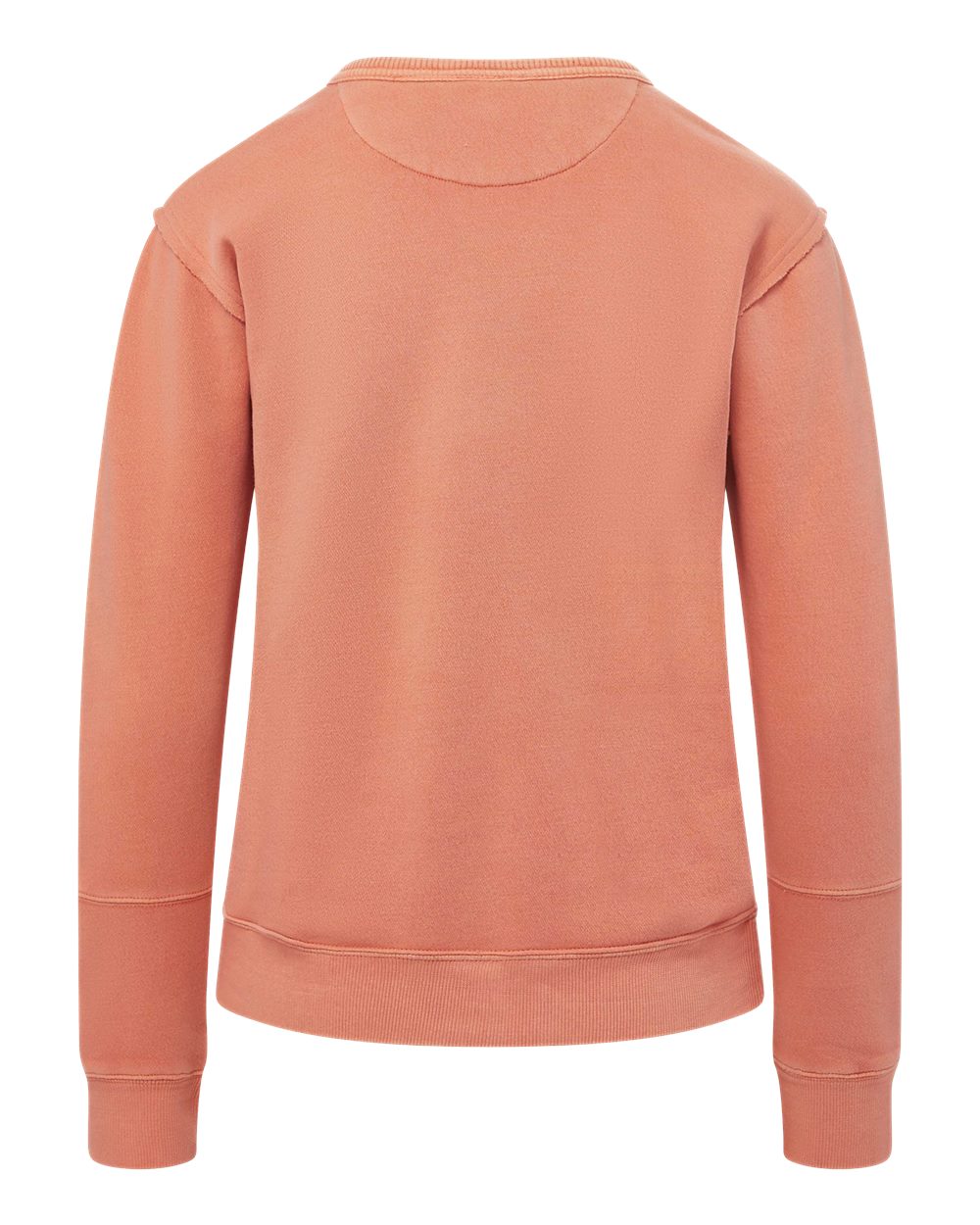 Rear View of Tangy Tangerine Women's Coastal Color™ Sweatshirt - W25167