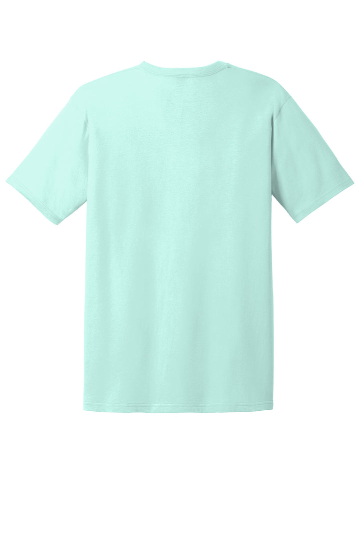 Rear View of TealIce Gildan 100% Ring Spun Cotton T-Shirt. 980