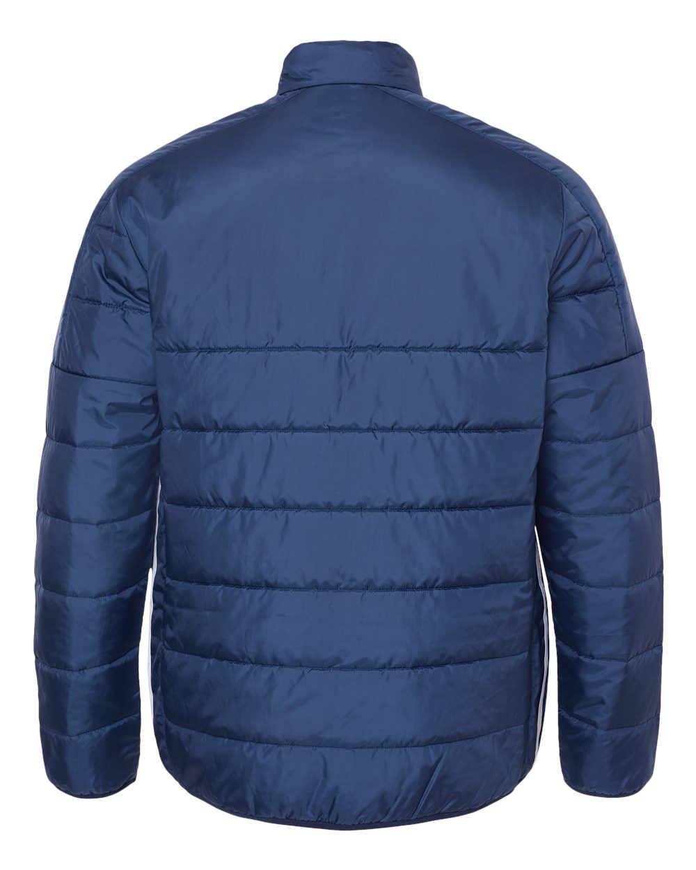 Rear View of Team Navy Blue Puffer Jacket - A570