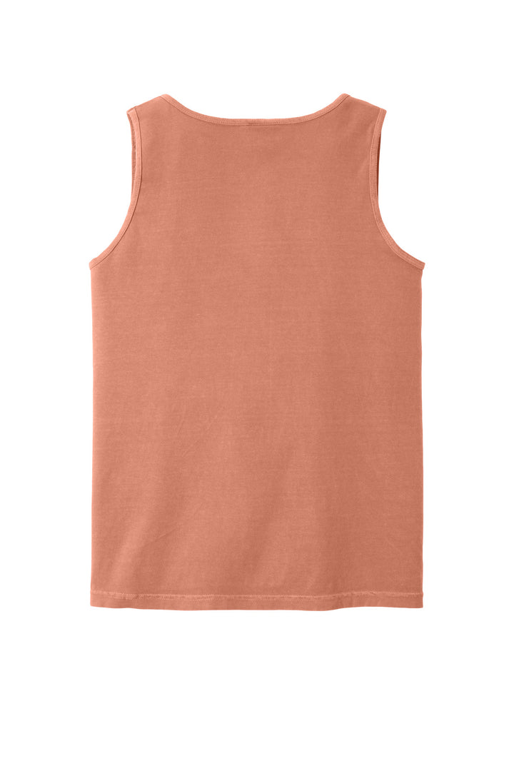 Rear View of Terracota COMFORT COLORS Heavyweight Ring Spun Tank Top. 9360