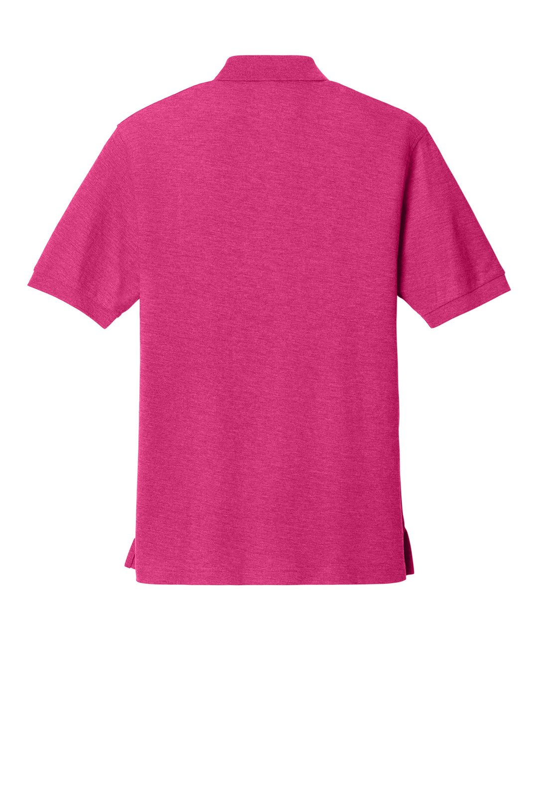 Rear View of Tropical Pink Port Authority Silk Touch Polo K500