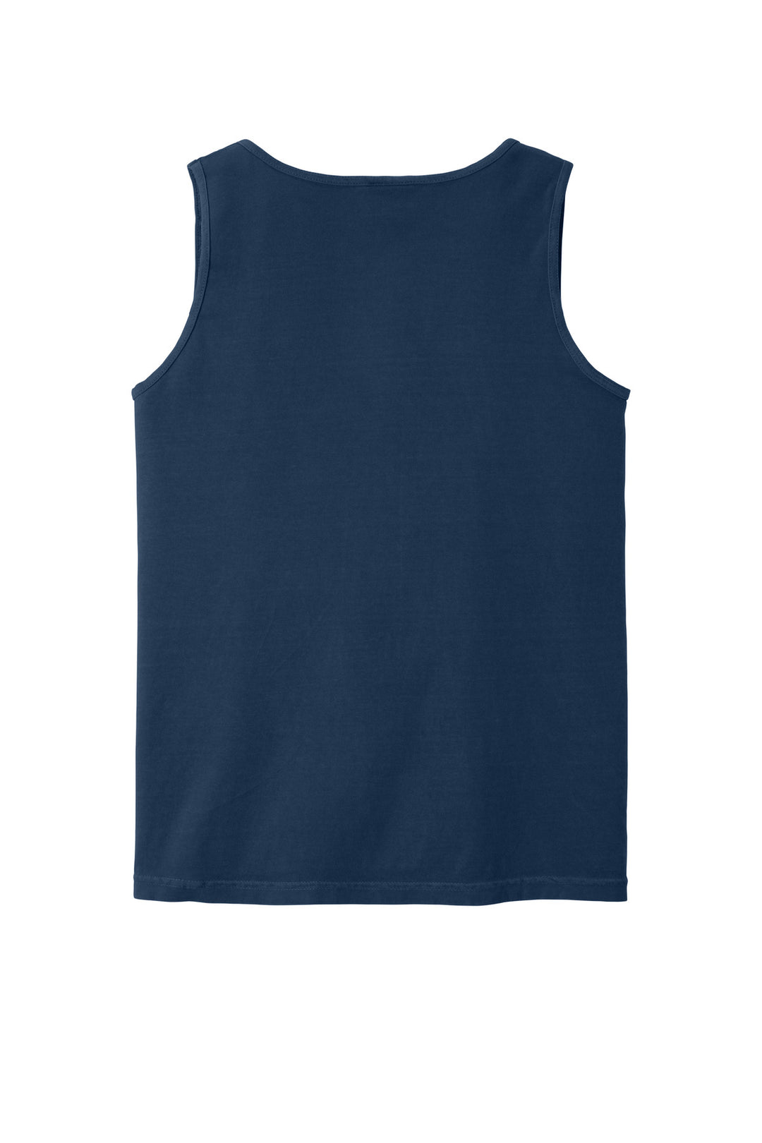 Rear View of True Navy COMFORT COLORS Heavyweight Ring Spun Tank Top. 9360