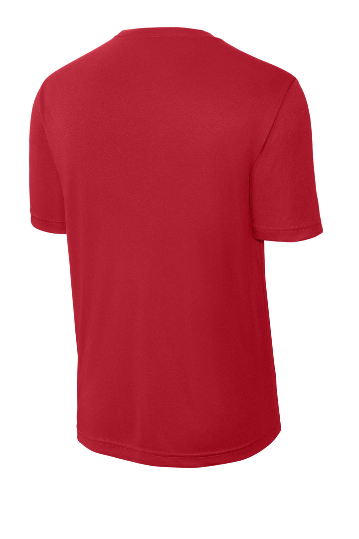 Rear View of True Red Sport-Tek PosiCharge Competitor Tee. ST350