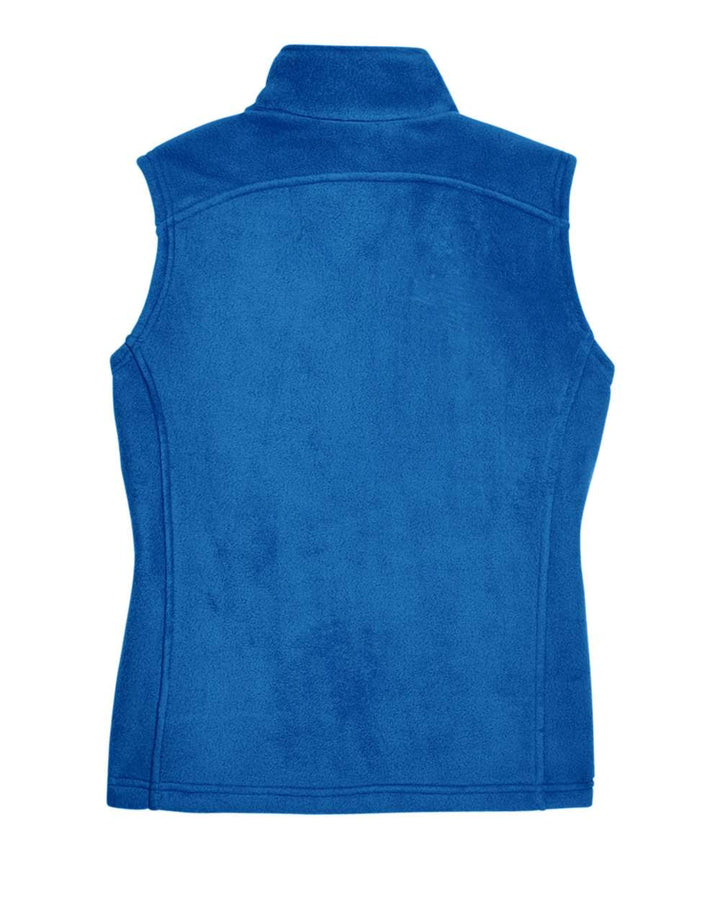 Rear View of True Royal Women's Journey Fleece Vest - 78191