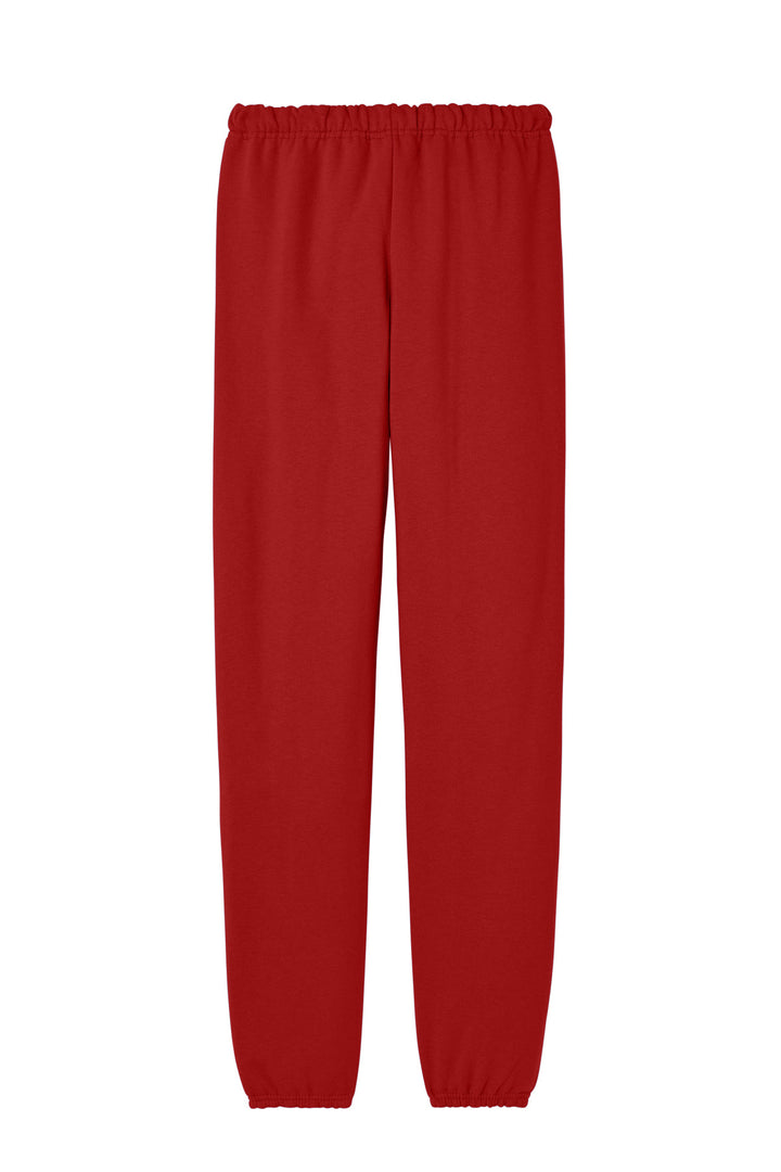 Rear View of TrueRed Jerzees - NuBlend Sweatpant. 973M
