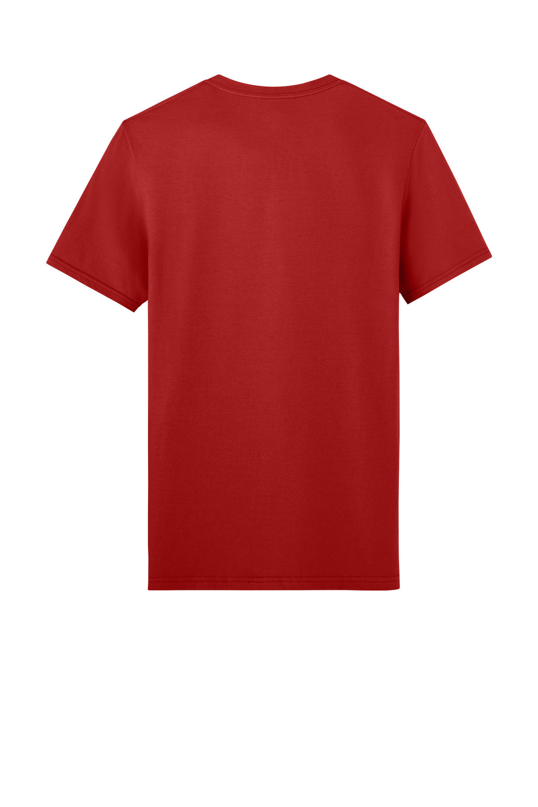 Rear View of TrueRed Jerzees Unisex Premium Combed Ring Spun Cotton Tee 570M