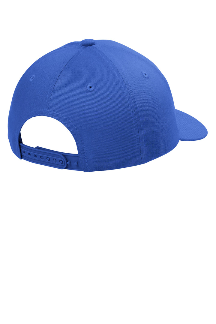 Rear View of TrueRoyal Port Authority Snapback Cap C408