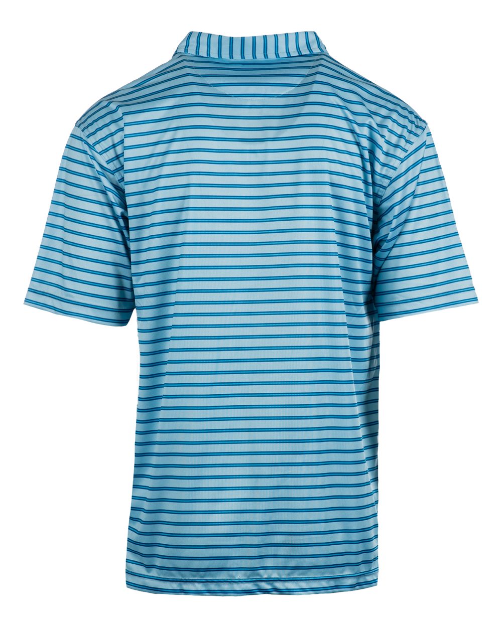 Rear View of Turquoise/ Sky Golf Polo - 0101