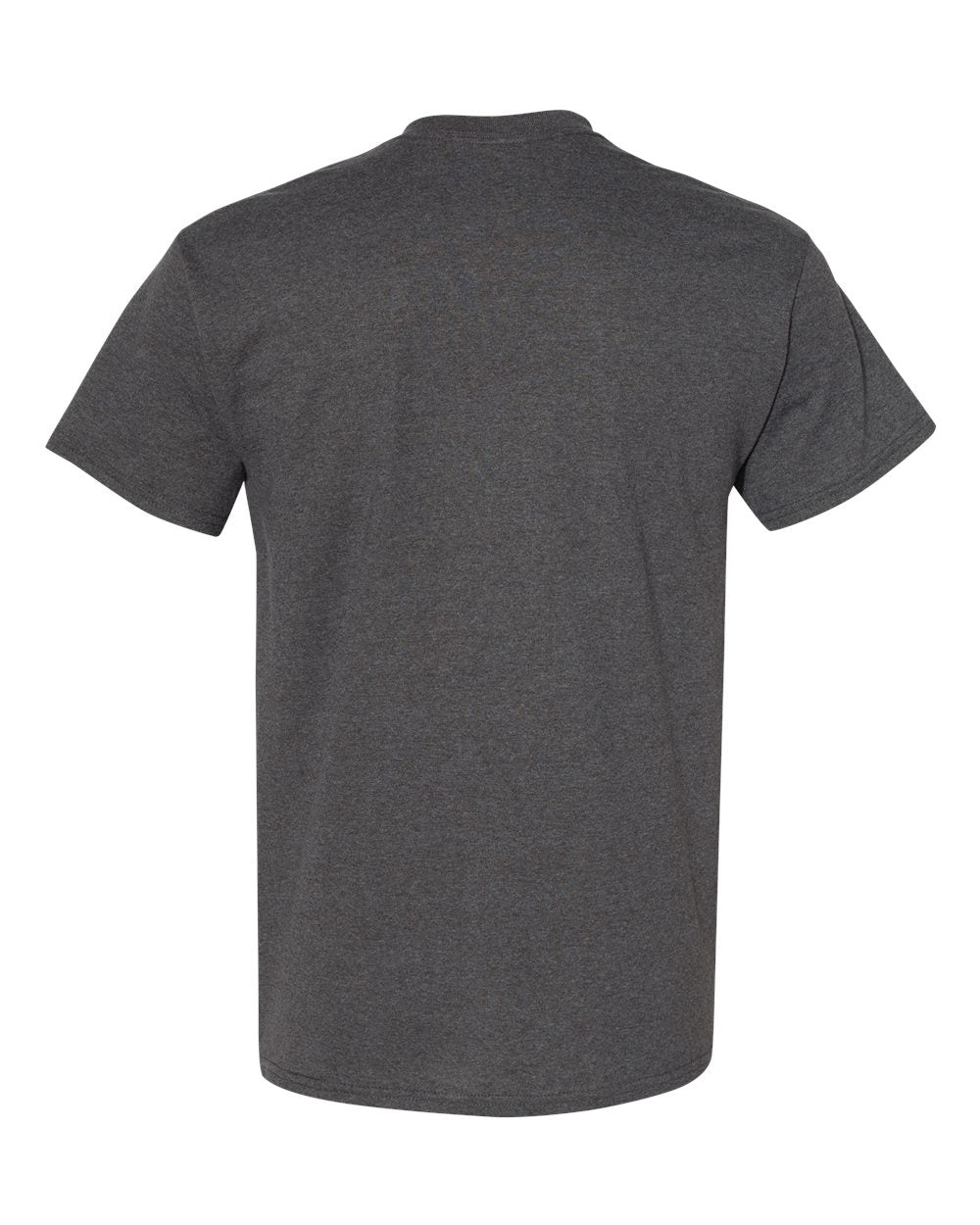 Rear View of Tweed Heavy Cotton™ T-Shirt - 5000