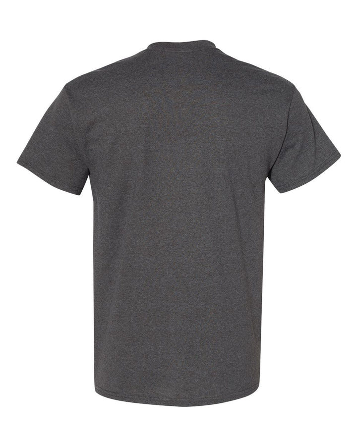 Rear View of Tweed Heavy Cotton™ T-Shirt - 5000