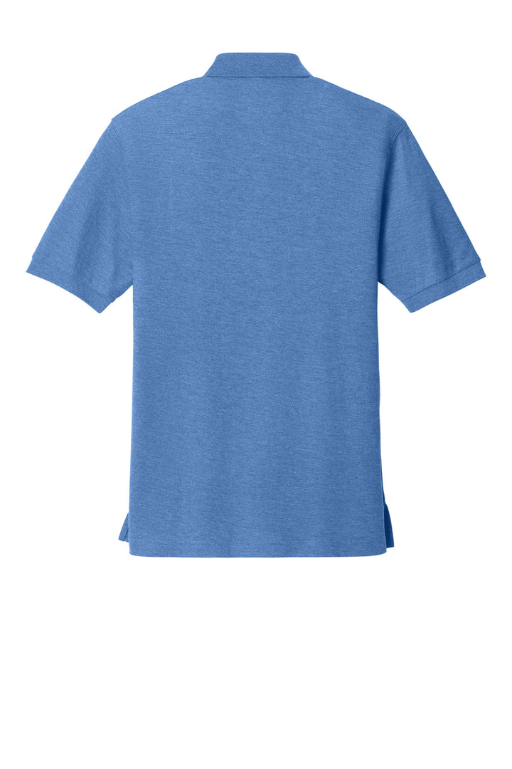 Rear View of Ultramrne Blue Port Authority Silk Touch Polo K500