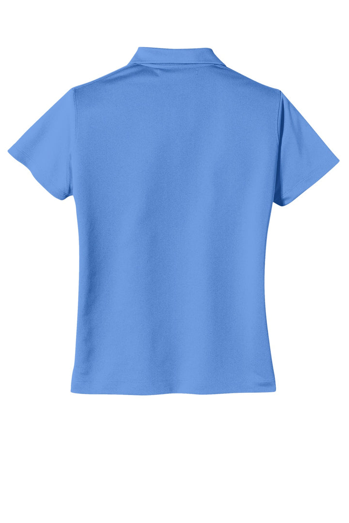Rear View of University Blu Nike Women's Tech Basic Dri-FIT Polo. 203697