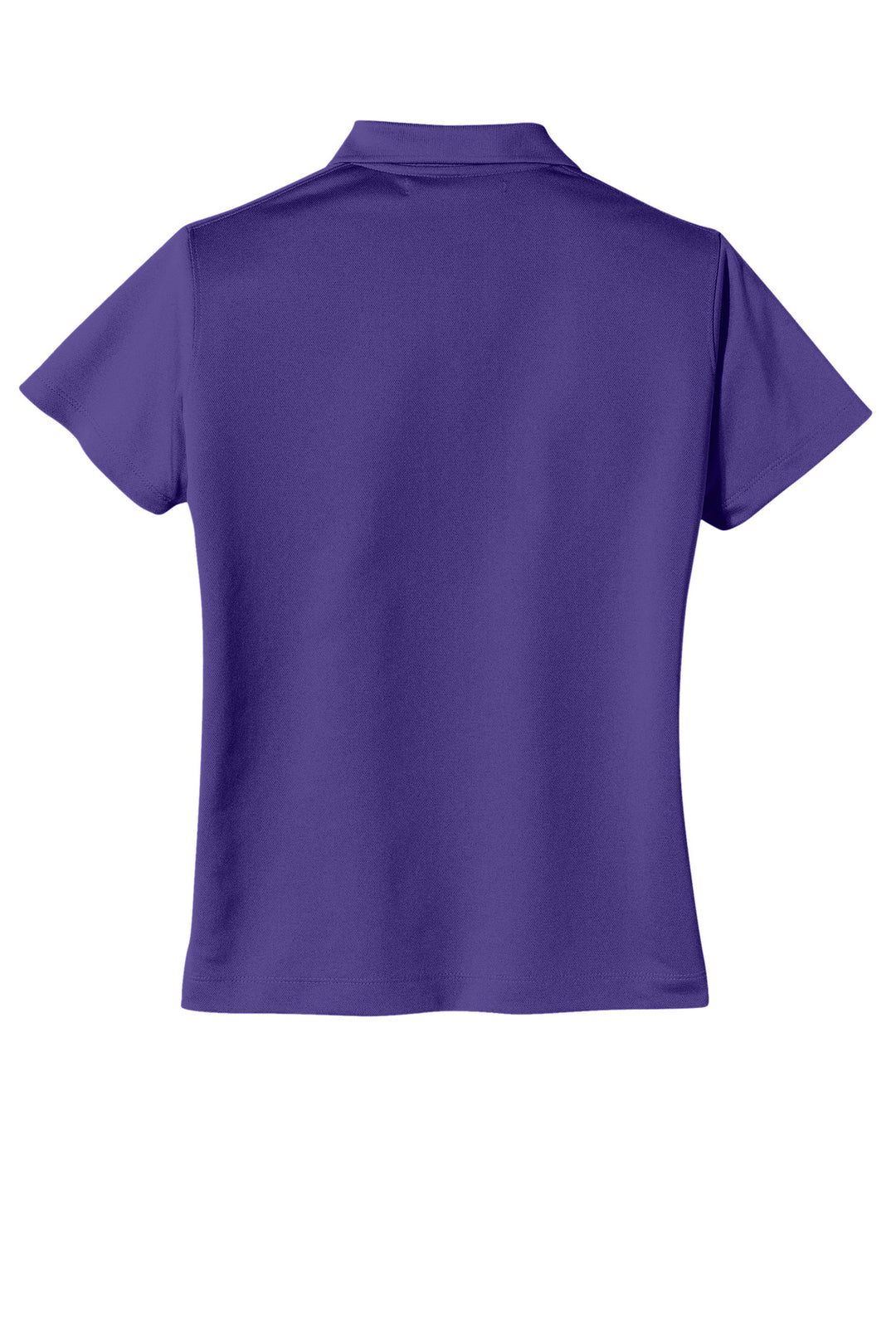 Rear View of Varsity Purple Nike Women's Tech Basic Dri-FIT Polo. 203697